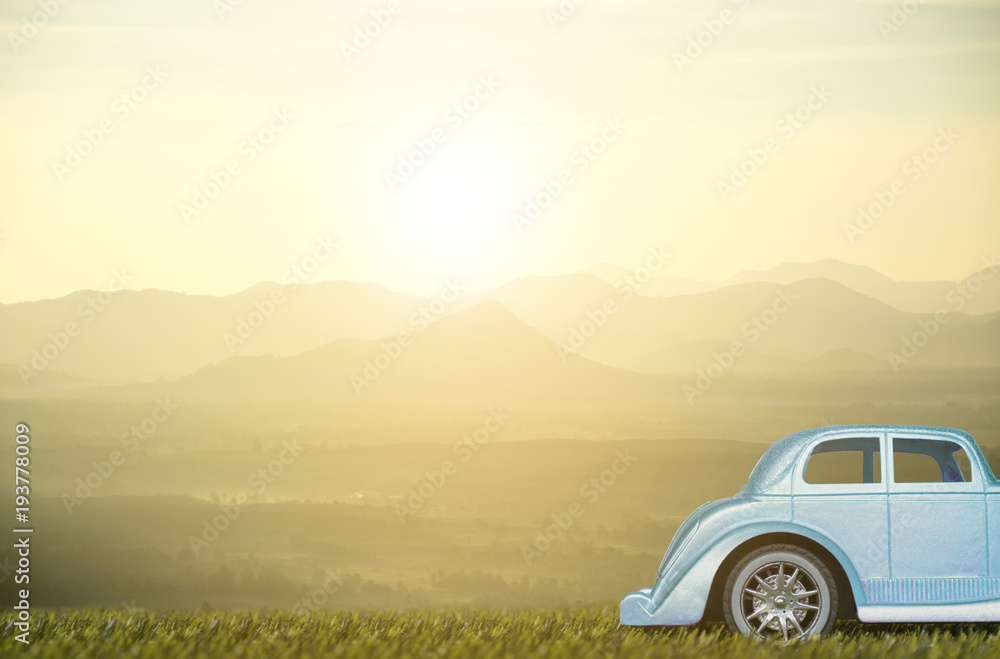 Cars on the road travel holiday summer go relax mountainous background sunlight