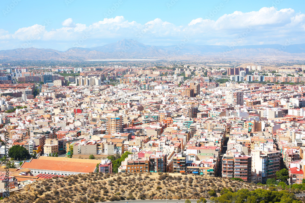 Fototapeta premium Panoramic view on Alicante in Spain