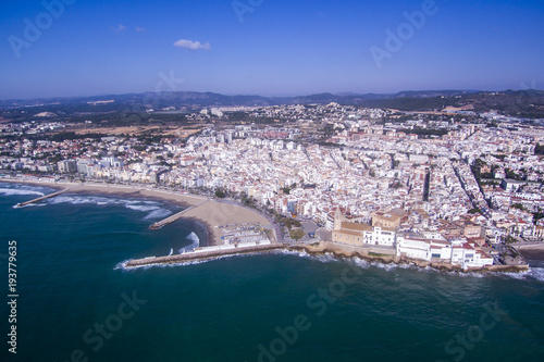 City of Sitges. Aerial view