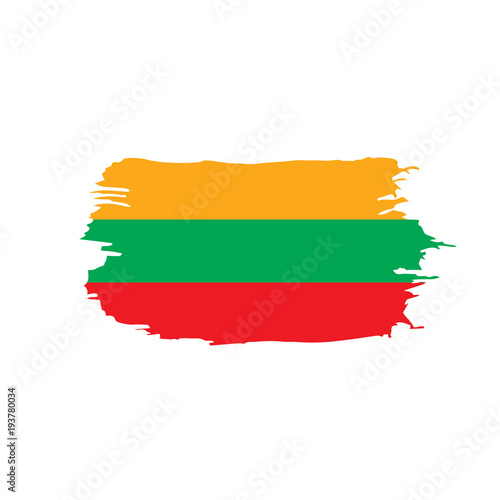 Lithuania flag  vector illustration