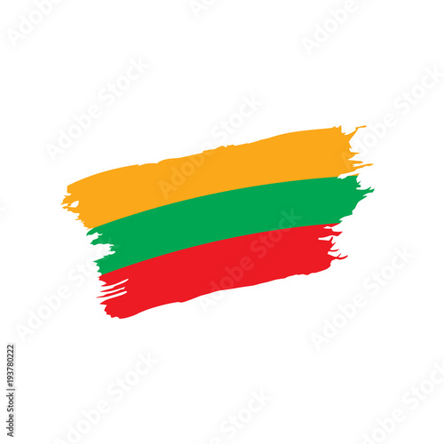 Lithuania flag  vector illustration