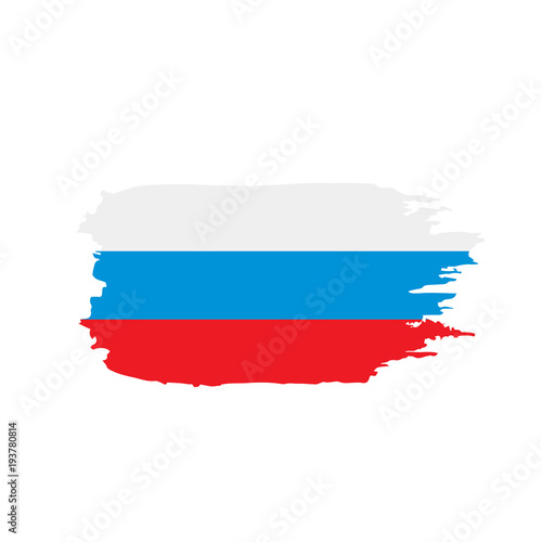 Russia flag, vector illustration