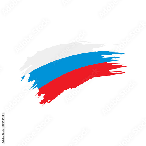 Russia flag, vector illustration