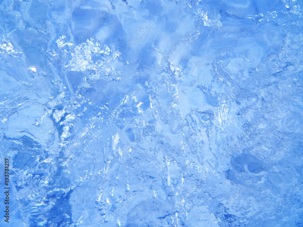 Colorful ice. Abstract ice texture. Nature background.