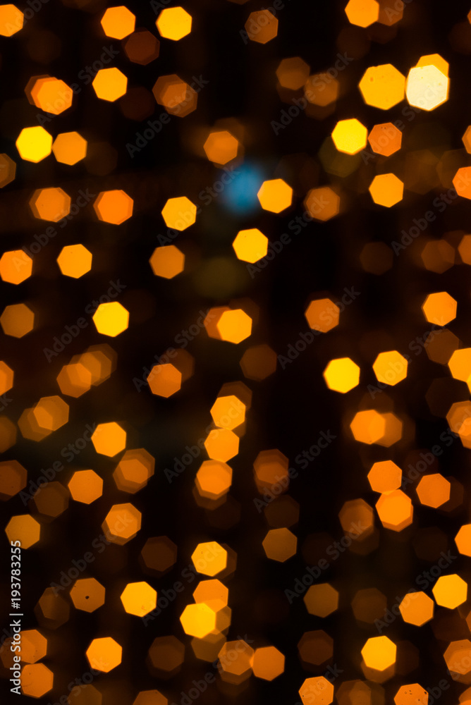 Yellow bokeh lights on dark background Yellow bokeh lights on dark background