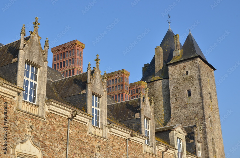 Fototapeta premium Château médiéval et renaissance de Blain, en Loire-Atlantique