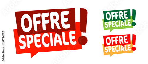 Offre spéciale