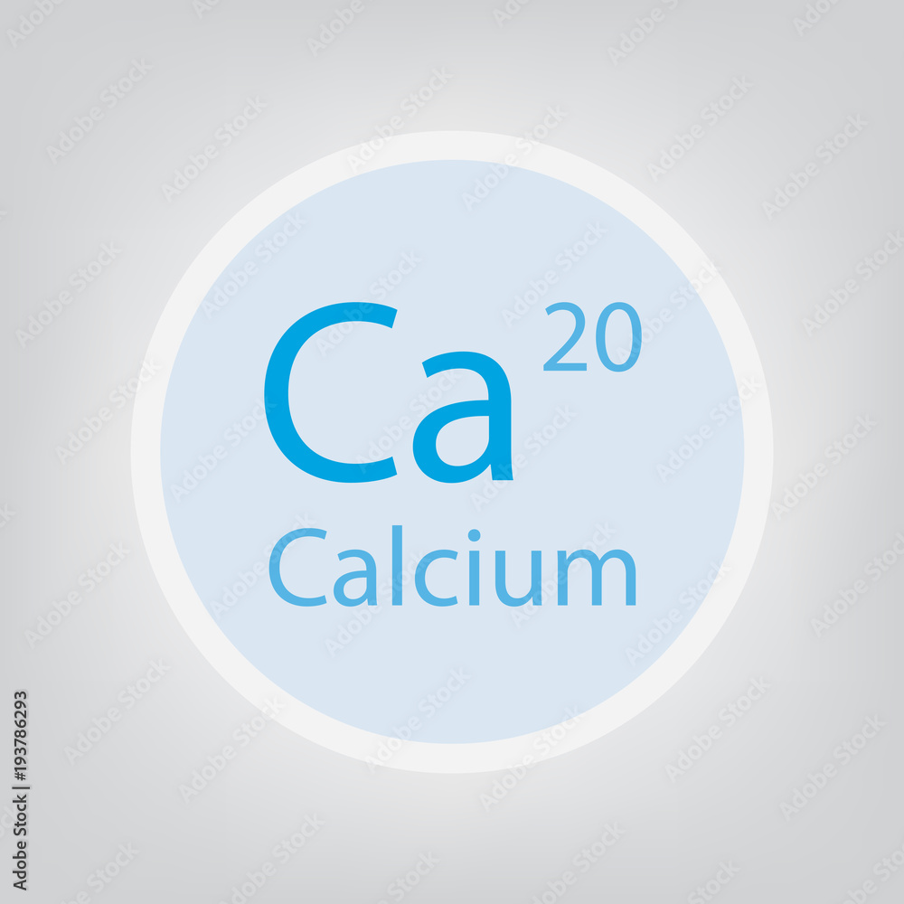 Calcium Ca chemical element icon- vector illustration Calcium Ca chemical element icon- vector illustration