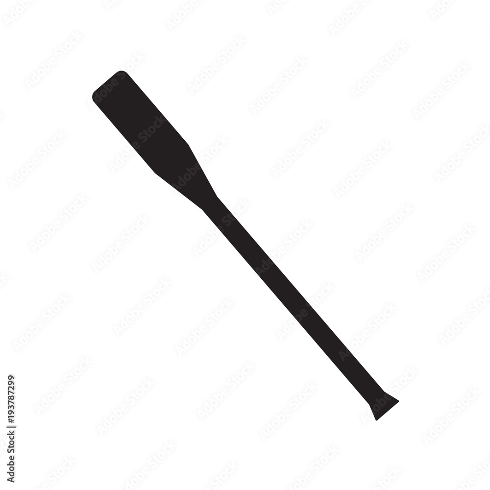 silhouette of boat oar- vector illustration silhouette of boat oar- vector illustration