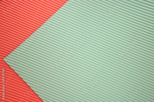 Red and blue pastel colors corrugated paper texture background