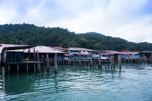 PANGKOR, PERAK - 11 Nov 2017 - One of the fisherman jetty at Pangkor Island