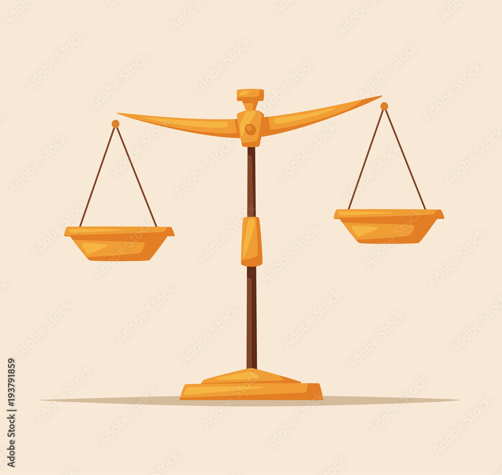 Cartoon Scale Of Justice