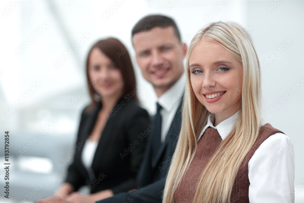 professional business team working while sitting at Desk. professional business team working while sitting at Desk.
