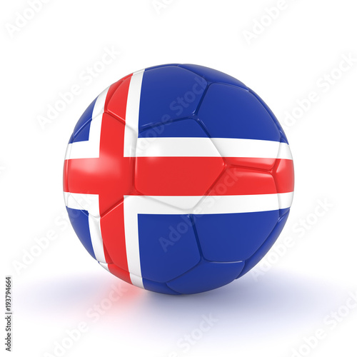 Fußball mit Island Flagge auf weißem Hintergrund Free Download Fußball mit Island Flagge auf weißem Hintergrund - GFXLoad