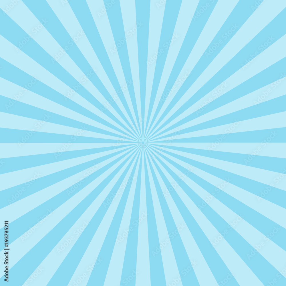 Blue sun ray background. vector eps10