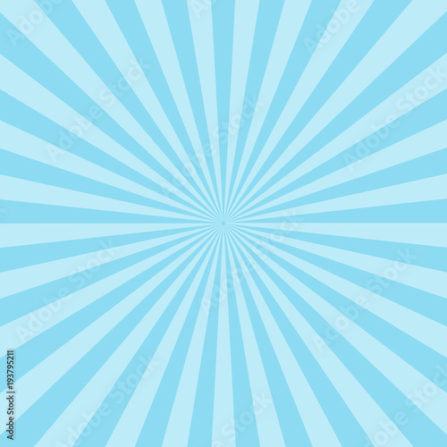 Blue sun ray background. vector eps10