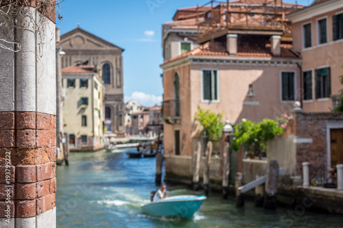 Venice Canal  Speedboat.