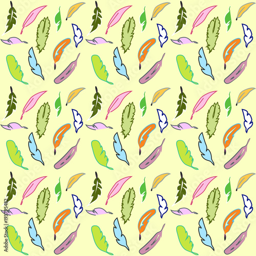 feathers vector pattern2