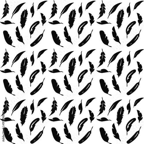 feathers vector pattern