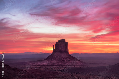 Colorful sunrise landscape view at Monument valley national park © Martin M303