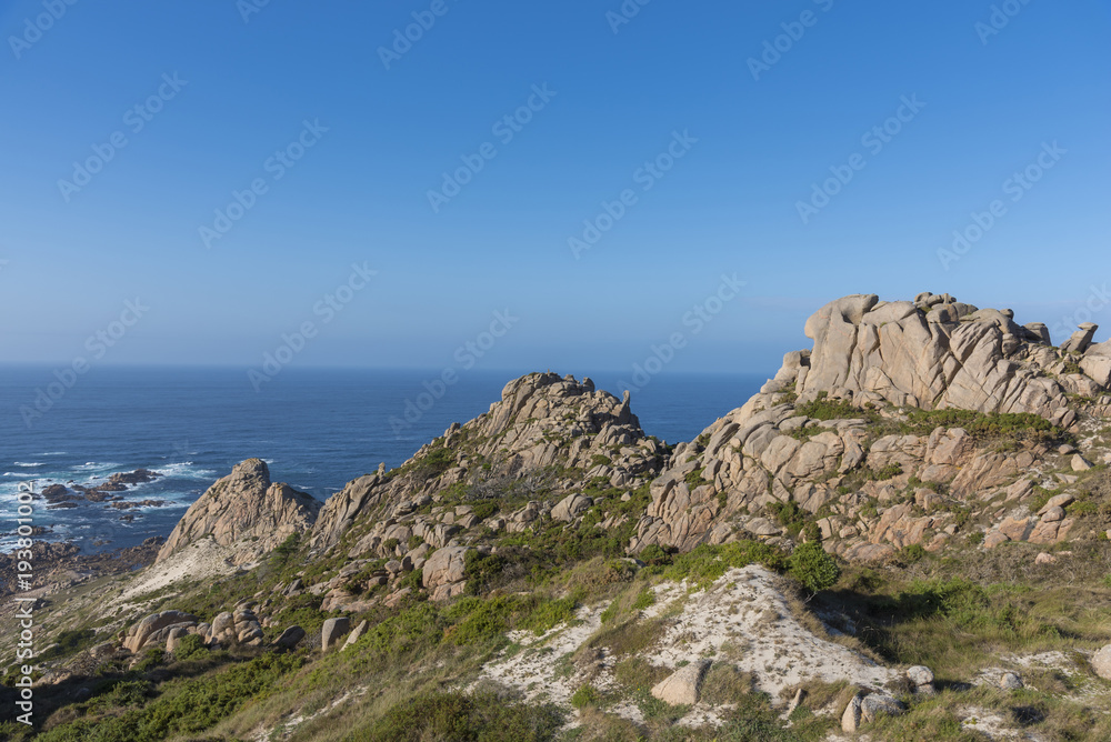 Rocas en la costa de Camariñas (La Coruña - España).
