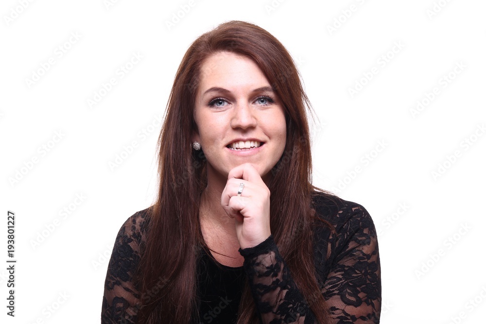 Beautiful young woman full body