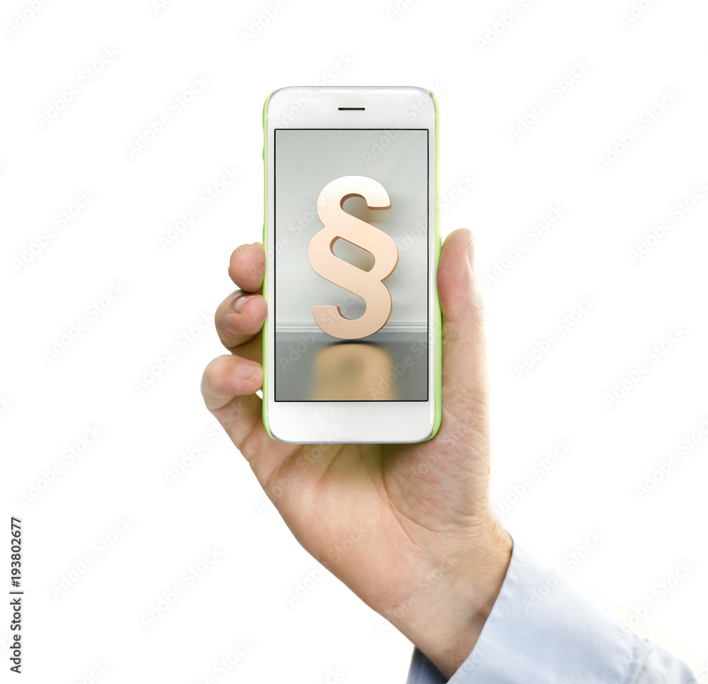 Smart phone with online lawyer app Smart phone with online lawyer app