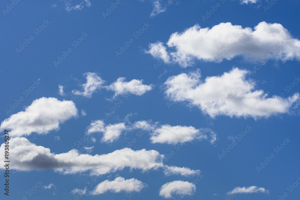 Fototapeta premium Blue sky with clouds background