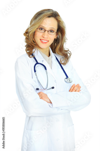 Attractive woman doctor.