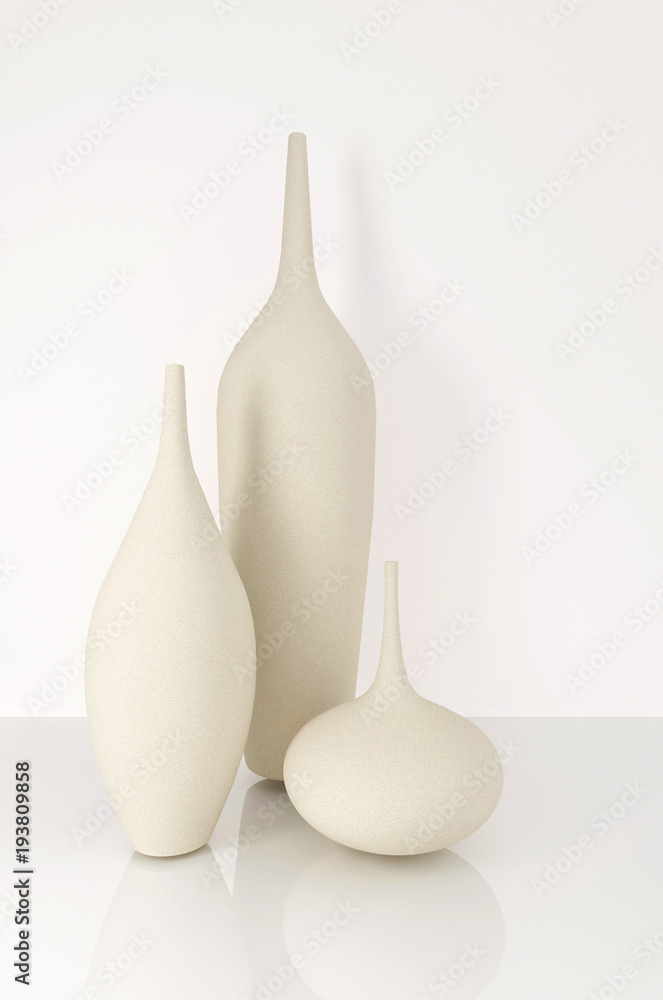 vase ceramic aesthetic form aesthetics pattern narrow throat flowers  decoration decoration design modern white shadow reflection background  Stock Photo | Adobe Stock