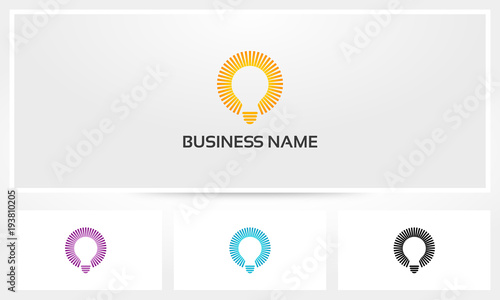 Shine Bright Lightbulb Logo
