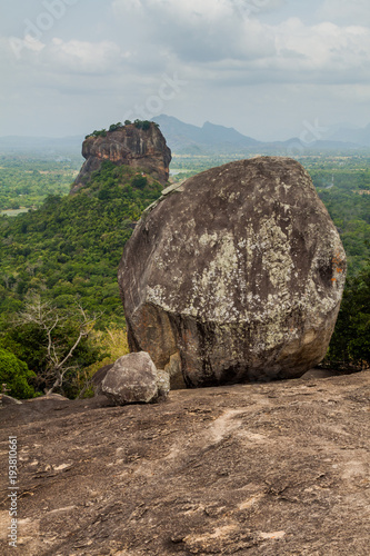 View of Sigiriya Lion Rock from nearby Pidurangala Rock, Sri Lanka © Matyas Rehak