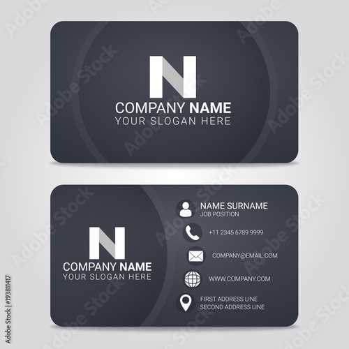 Vector Business Card Modern Design Template