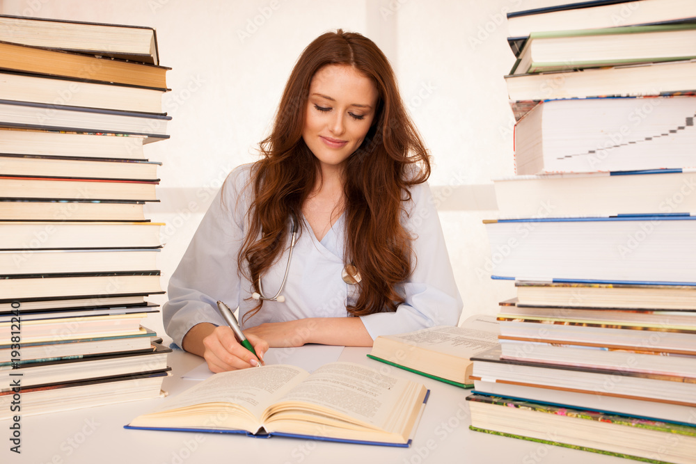 attractive beautiful young medicine student attractive beautiful young medicine student
