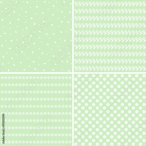 Floral different vector patterns.