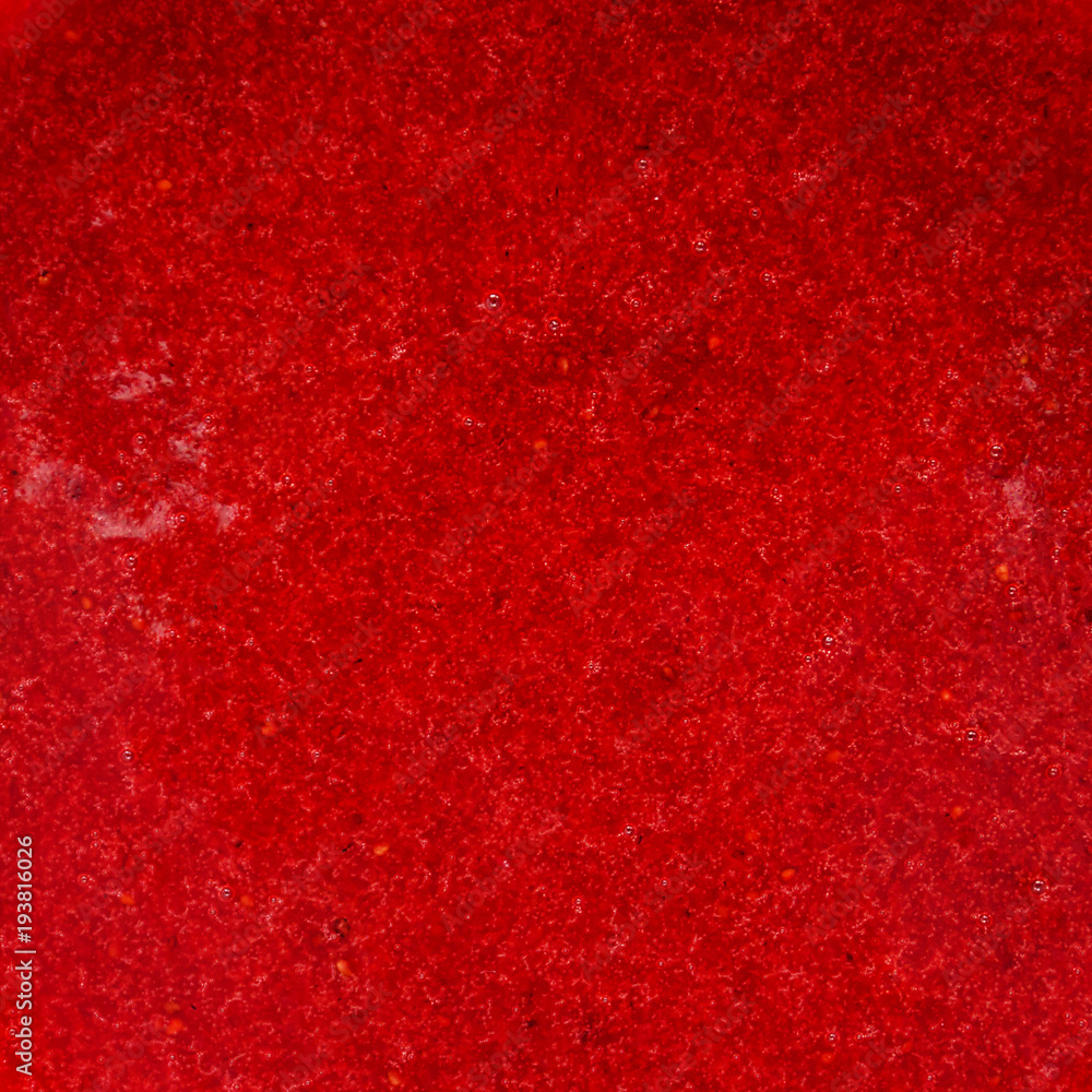 Background of wiped strawberry with sugar
