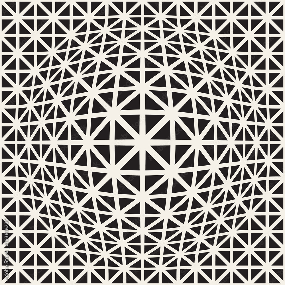Halftone bloat effect optical illusion. Abstract geometric background design. Vector seamless black and white pattern. Halftone bloat effect optical illusion. Abstract geometric background design. Vector seamless black and white pattern.