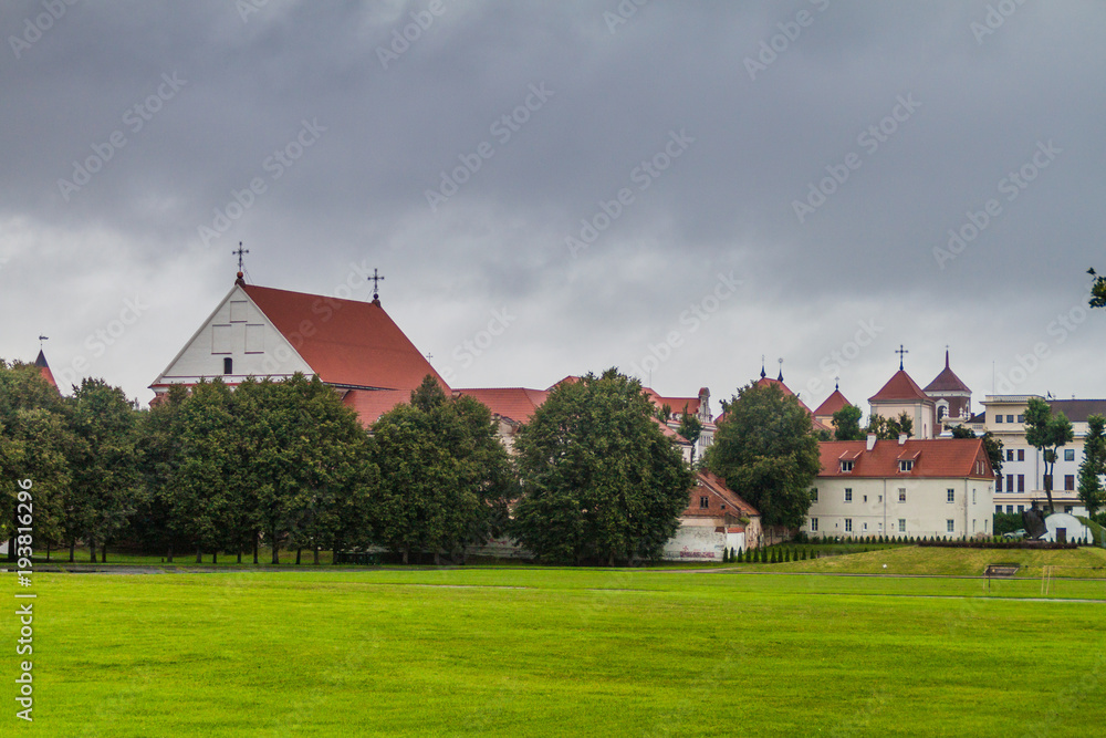 Old buidlings in the center of Kaunas, Lithuania