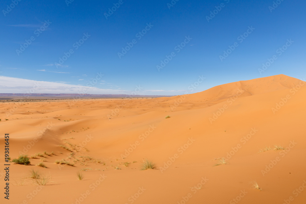 Sand Dunes of Erg Chebbi in he Sahara Desert, Morocco