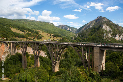 big bridge in Montenegro across the river