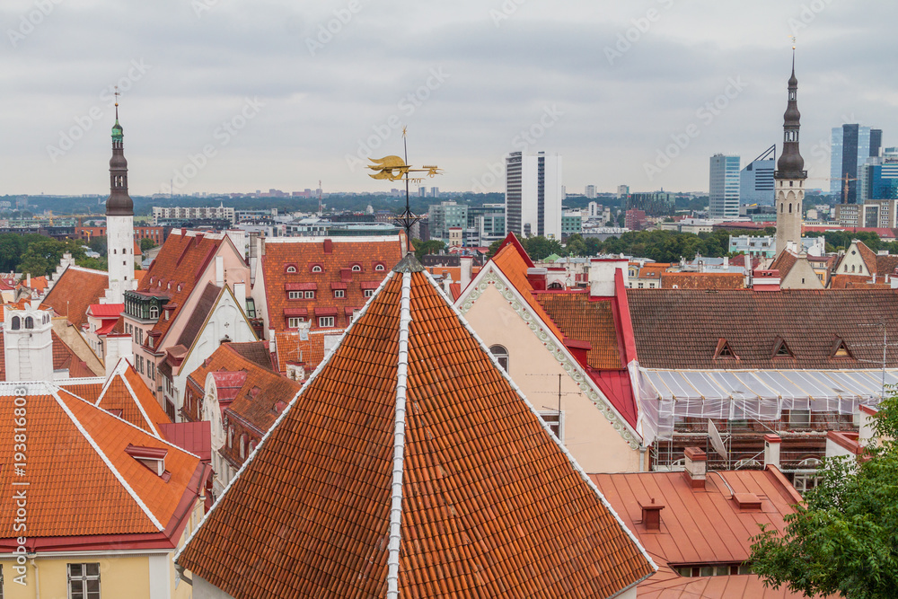 Obraz premium Roofs of Tallinn Old Town, Estonia