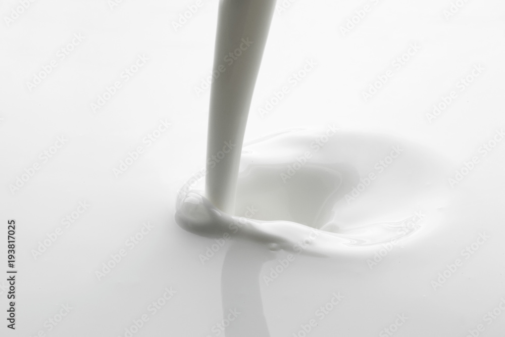 Pouring milk splash Pouring milk splash