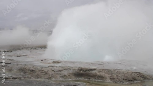 Wallpaper Mural Fountain Geyser erupting at  Fountain Paint Pots, Yellowstone National Park Torontodigital.ca