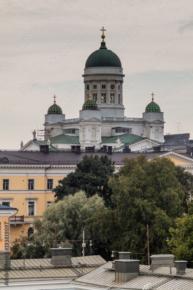 Finnish Evangelical Lutheran cathedral in Helsinki, Finland