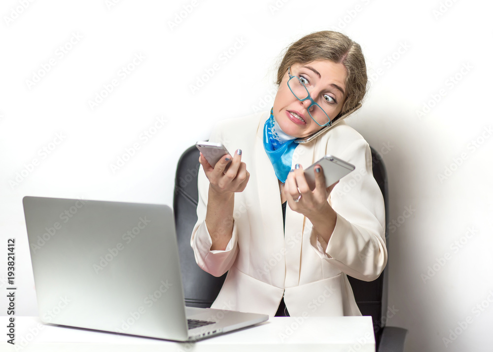 attractive business woman stressed attractive business woman stressed