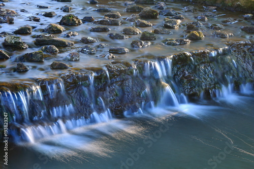 Smal waterfall in East Devon Area of Oustanding Natural Beauty photo