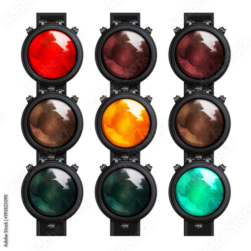 Traffic lights isolated