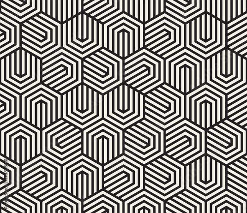 Vector seamless pattern. Modern stylish abstract texture. Repeating geometric tiles