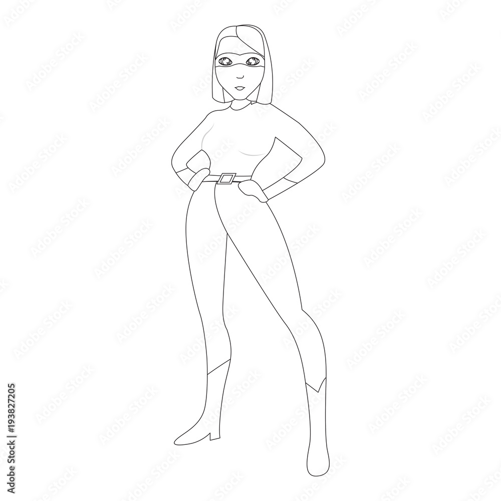 Superwoman cartoon character sketch Superwoman cartoon character sketch