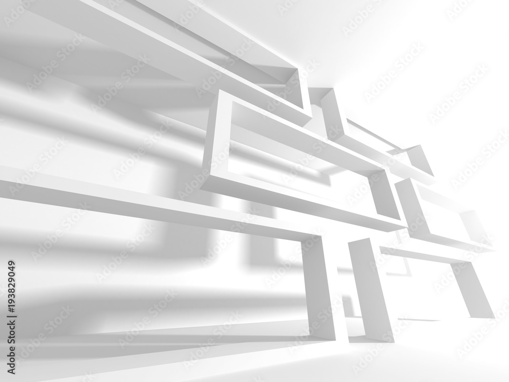 Fototapeta premium Abstract Modern White Architecture Background